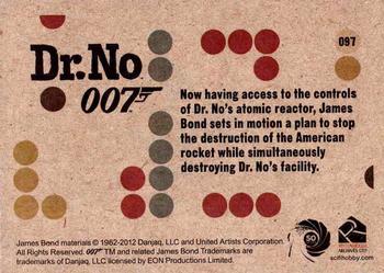 2012 Rittenhouse James Bond 50th Anniversary Series 1 - Dr. No Throwback #097 Now having access to the controls of Dr. No's Back