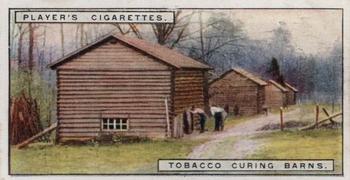 1926 Player's From Plantation to Smoker #10 Tobacco Curing Barns Front
