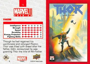 2019-20 Upper Deck Marvel Annual #4 Thor Back