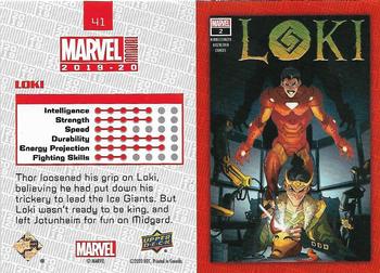 2019-20 Upper Deck Marvel Annual #41 Loki Back