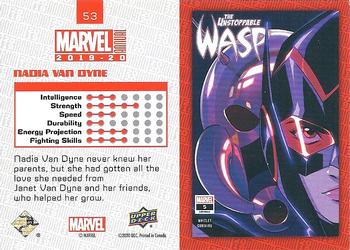 2019-20 Upper Deck Marvel Annual #53 Nadia Van Dyne Back