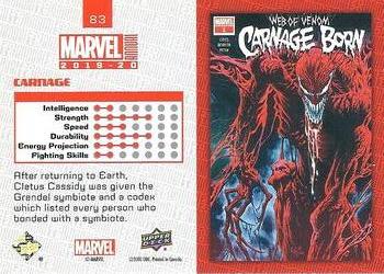 2019-20 Upper Deck Marvel Annual #83 Carnage Back