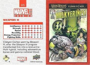 2019-20 Upper Deck Marvel Annual #95 Weapon H Back