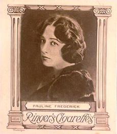1923 Ringer's Cinema Stars (square) #10 Pauline Frederick Front