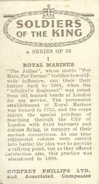 1939 Godfrey Phillips Soldiers of the King #1 Royal Marines Back