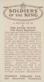 1939 Godfrey Phillips Soldiers of the King #9 The Royal Scots Back