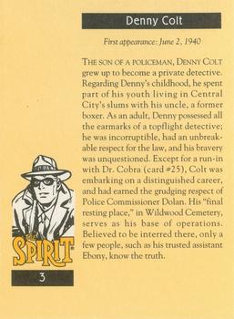 1995 Will Eisner's The Spirit #3 Denny Colt Back