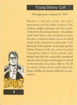 1995 Will Eisner's The Spirit #4 Young Denny Colt Back