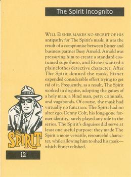 1995 Will Eisner's The Spirit #12 The Spirit Incognito Back