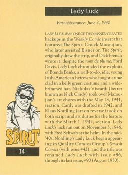 1995 Will Eisner's The Spirit #14 Lady Luck Back