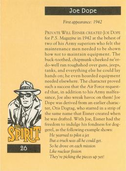 1995 Will Eisner's The Spirit #26 Joe Dope Back
