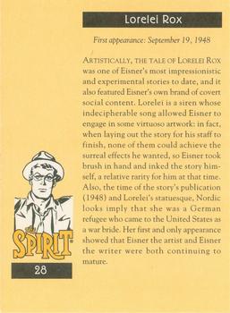 1995 Will Eisner's The Spirit #28 Lorelei Rox Back