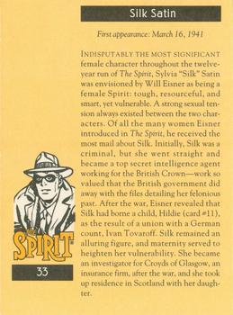 1995 Will Eisner's The Spirit #33 Silk Satin Back