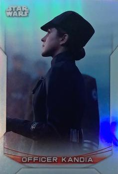 2020 Topps Chrome Star Wars Perspectives Resistance vs. the First Order - Refractor #43-R Officer Kandia Front