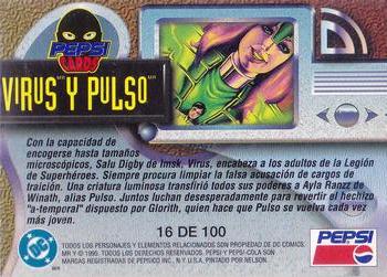 1995 DC Comics Pepsi #16 Virus & Pulse Back