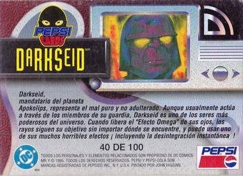 1995 DC Comics Pepsi #40 Darkseid Back