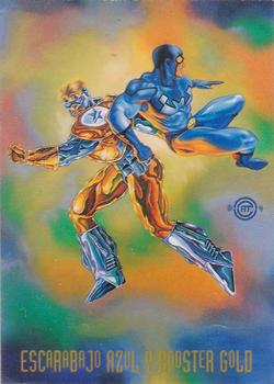 1995 DC Comics Pepsi #82 Blue Beetle / Booster Gold Front