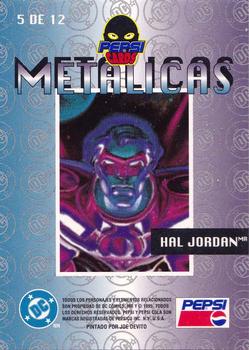 1995 DC Comics Pepsi - Metallic #5 Hal Jordan Back