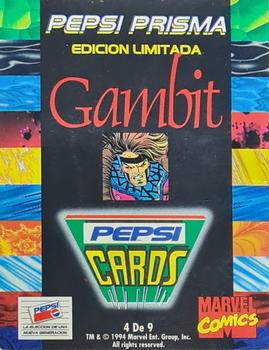 1994 Pepsi Marvel - Prismatic 25-Card Set #4 Gambit Back