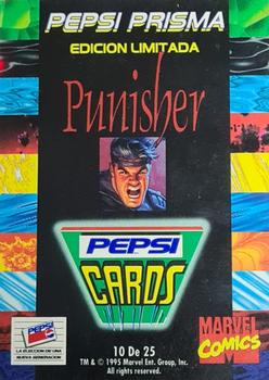 1994 Pepsi Marvel - Prismatic 25-Card Set #10 Punisher Back