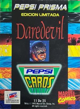 1994 Pepsi Marvel - Prismatic 25-Card Set #11 Daredevil Back