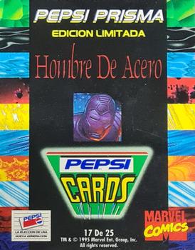 1994 Pepsi Marvel - Prismatic 25-Card Set #17 Iron Man Back