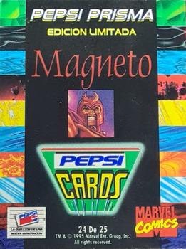 1994 Pepsi Marvel - Prismatic 25-Card Set #24 Magneto Back