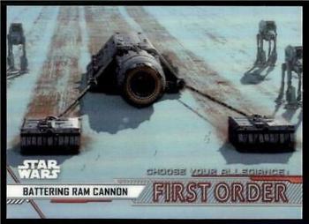 2020 Topps Chrome Star Wars Perspectives Resistance vs. the First Order - Choose Your Allegiance: First Order #CF-12 Battering Ram Cannon Front