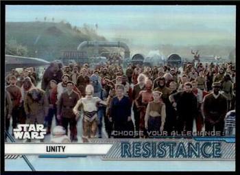 2020 Topps Chrome Star Wars Perspectives Resistance vs. the First Order - Choose Your Allegiance: Resistance #CR-2 Unity Front