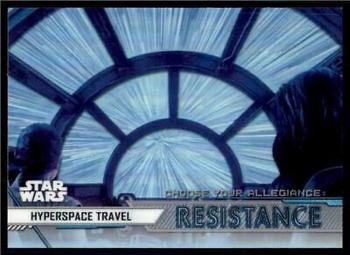 2020 Topps Chrome Star Wars Perspectives Resistance vs. the First Order - Choose Your Allegiance: Resistance #CR-4 Hyperspace Travel Front