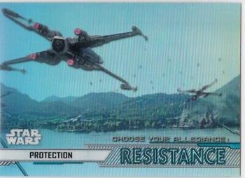 2020 Topps Chrome Star Wars Perspectives Resistance vs. the First Order - Choose Your Allegiance: Resistance #CR-6 Protection Front