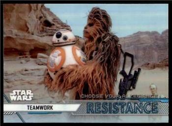 2020 Topps Chrome Star Wars Perspectives Resistance vs. the First Order - Choose Your Allegiance: Resistance #CR-12 Teamwork Front