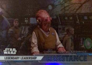 2020 Topps Chrome Star Wars Perspectives Resistance vs. the First Order - Choose Your Allegiance: Resistance #CR-13 Legendary Leadership Front
