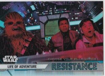 2020 Topps Chrome Star Wars Perspectives Resistance vs. the First Order - Choose Your Allegiance: Resistance #CR-14 Life of Adventure Front