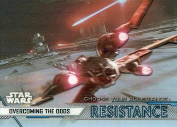 2020 Topps Chrome Star Wars Perspectives Resistance vs. the First Order - Choose Your Allegiance: Resistance #CR-15 Overcoming the Odds Front