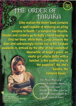 2004 Inkworks Buffy the Vampire Slayer The Ultimate Collection #U27 The Order of Taraka Back