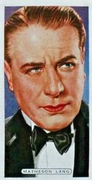 1935 Ardath Film, Stage and Radio Stars (Small) #30 Matheson Lang Front
