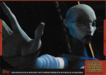2008 Topps Star Wars: The Clone Wars - Animation Cels Red #NNO The Hand of Evil Back