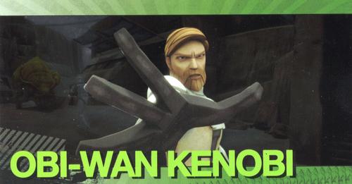 2009 Topps Widevision Star Wars: The Clone Wars - Foil Character #3 Obi-Wan Kenobi Front