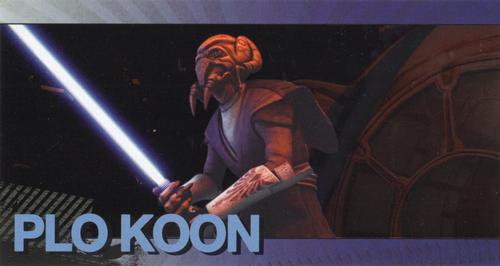 2009 Topps Widevision Star Wars: The Clone Wars - Foil Character #4 Plo Koon Front