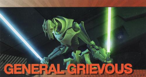 2009 Topps Widevision Star Wars: The Clone Wars - Foil Character #6 General Grievous Front