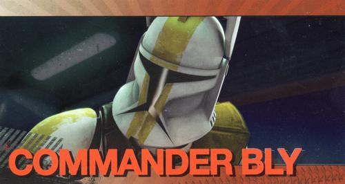 2009 Topps Widevision Star Wars: The Clone Wars - Foil Character #16 Commander Bly Front