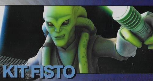 2009 Topps Widevision Star Wars: The Clone Wars - Foil Character #18 Kit Fisto Front