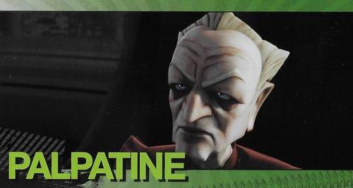 2009 Topps Widevision Star Wars: The Clone Wars - Foil Character #20 Palpatine Front