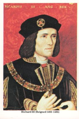 1980 Whiteheads Kings & Queens #5 Richard III Front