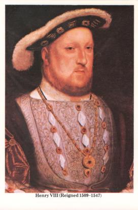 1980 Whiteheads Kings & Queens #7 Henry VIII Front