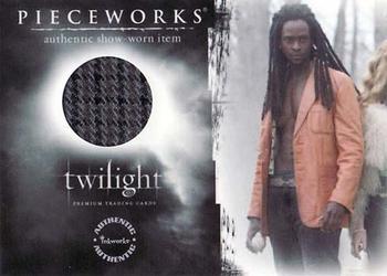2008 Inkworks Twilight - Pieceworks Show-Worn Costumes #PW-11 Edi Gathegi Front