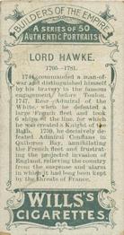 1898 Wills's Builders of the Empire #4 Lord Hawke Back