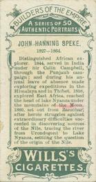 1898 Wills's Builders of the Empire #30 John Hanning Speke Back