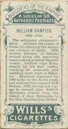 1898 Wills's Builders of the Empire #48 William Dampier Back